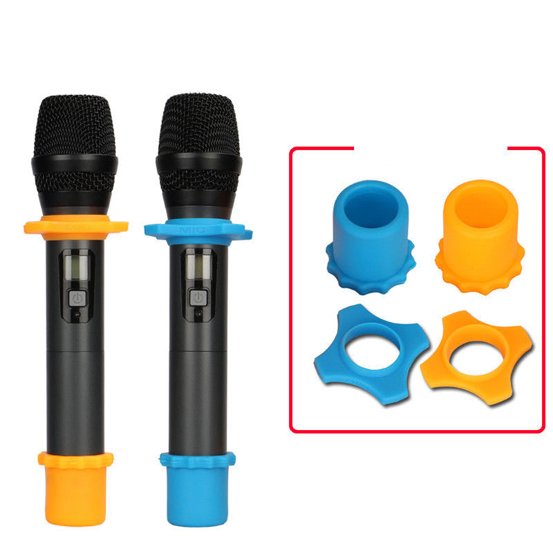 LLENG Anti-Rolling Microphone Protection Ring Wireless Slip Holder Protective Cover